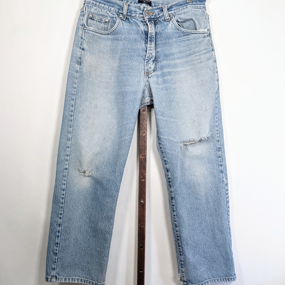 Dolce & Gabbana destroyed repaired jeans 32 crop AS IS